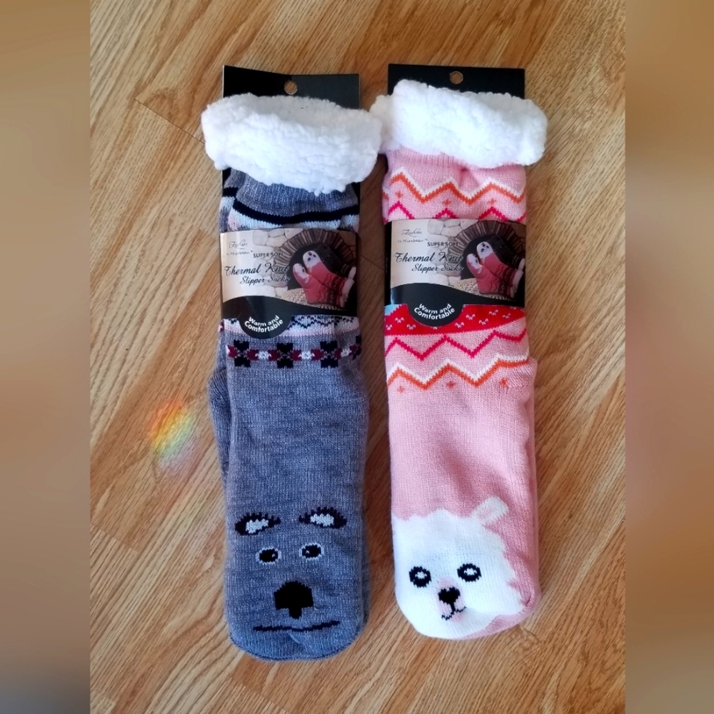 His & Hers Thermal Sock-Slippers